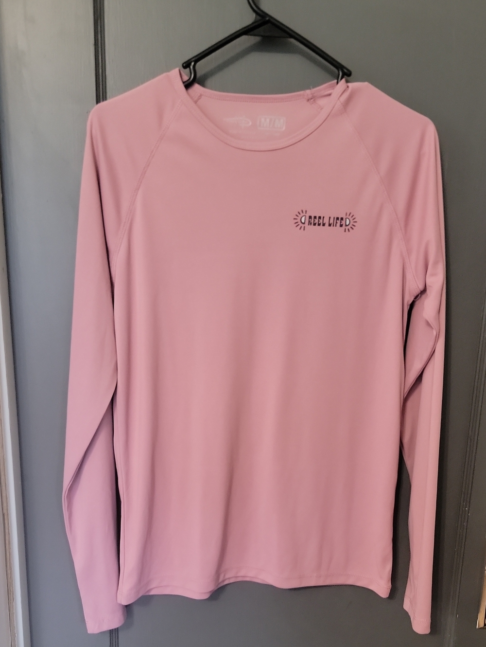 Reel Life® Women's Long-Sleeve Pink Swim Coverup Top